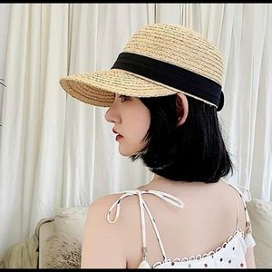 Straw sun visor hat for Women NWOT